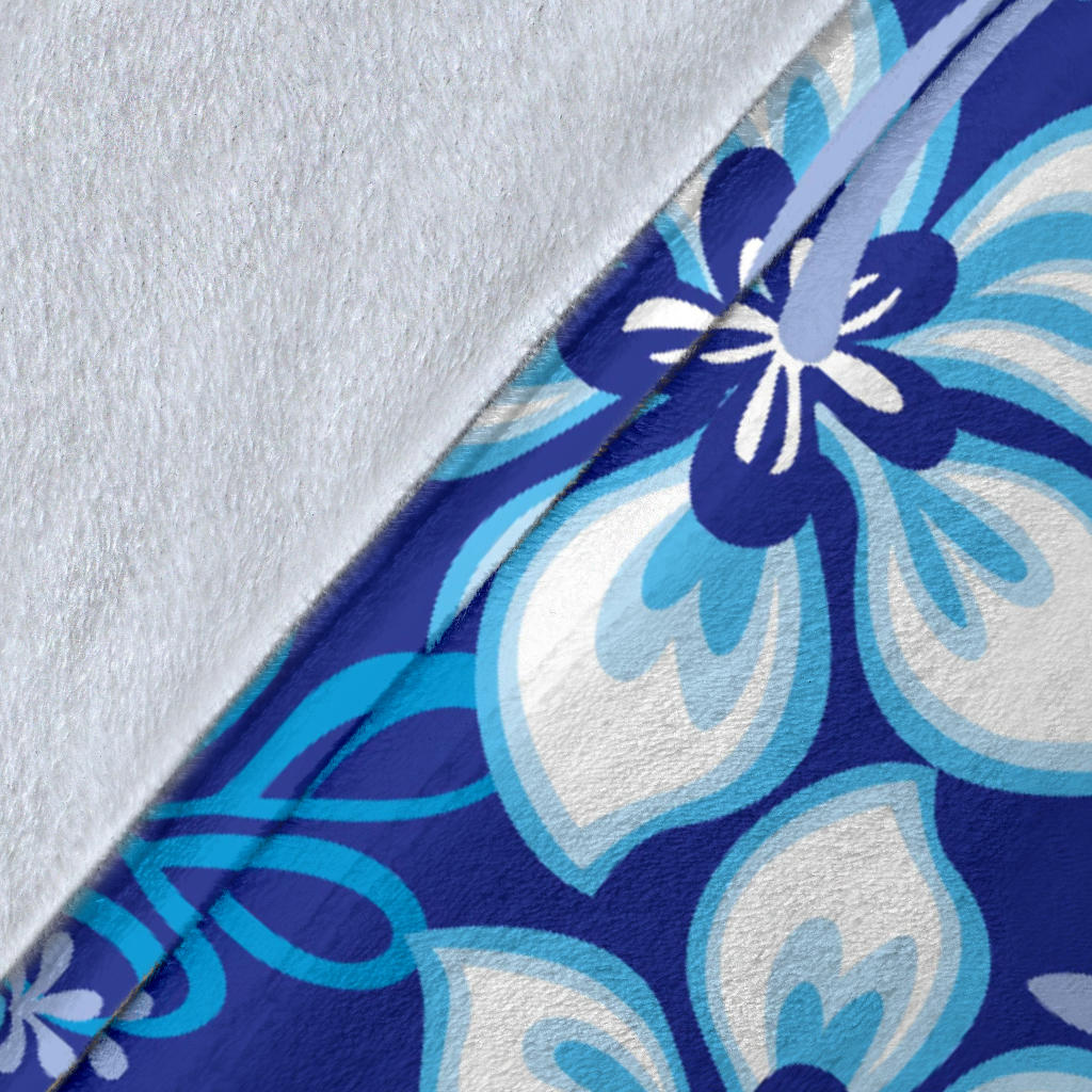 Hibiscus Pattern Print Design HB04 Fleece Blanket