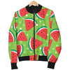 Watermelon Pattern Print Design WM05 Women Bomber Jacket
