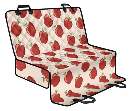 Apple Pattern Print Design AP01 Rear Dog  Seat Cover