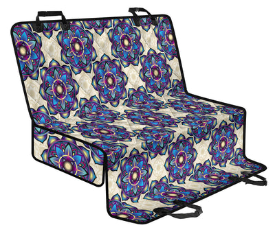 Lotus Boho Pattern Print Design LO08 Rear Dog  Seat Cover