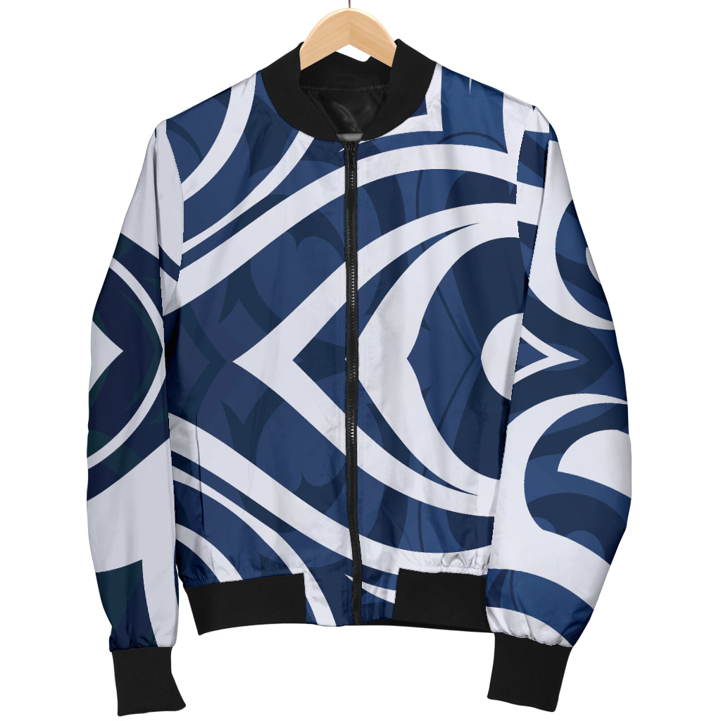 Maori Pattern Print Design 01 Women's Bomber Jacket