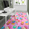 Cupcake Pattern Print Design CP05 Area Rugs