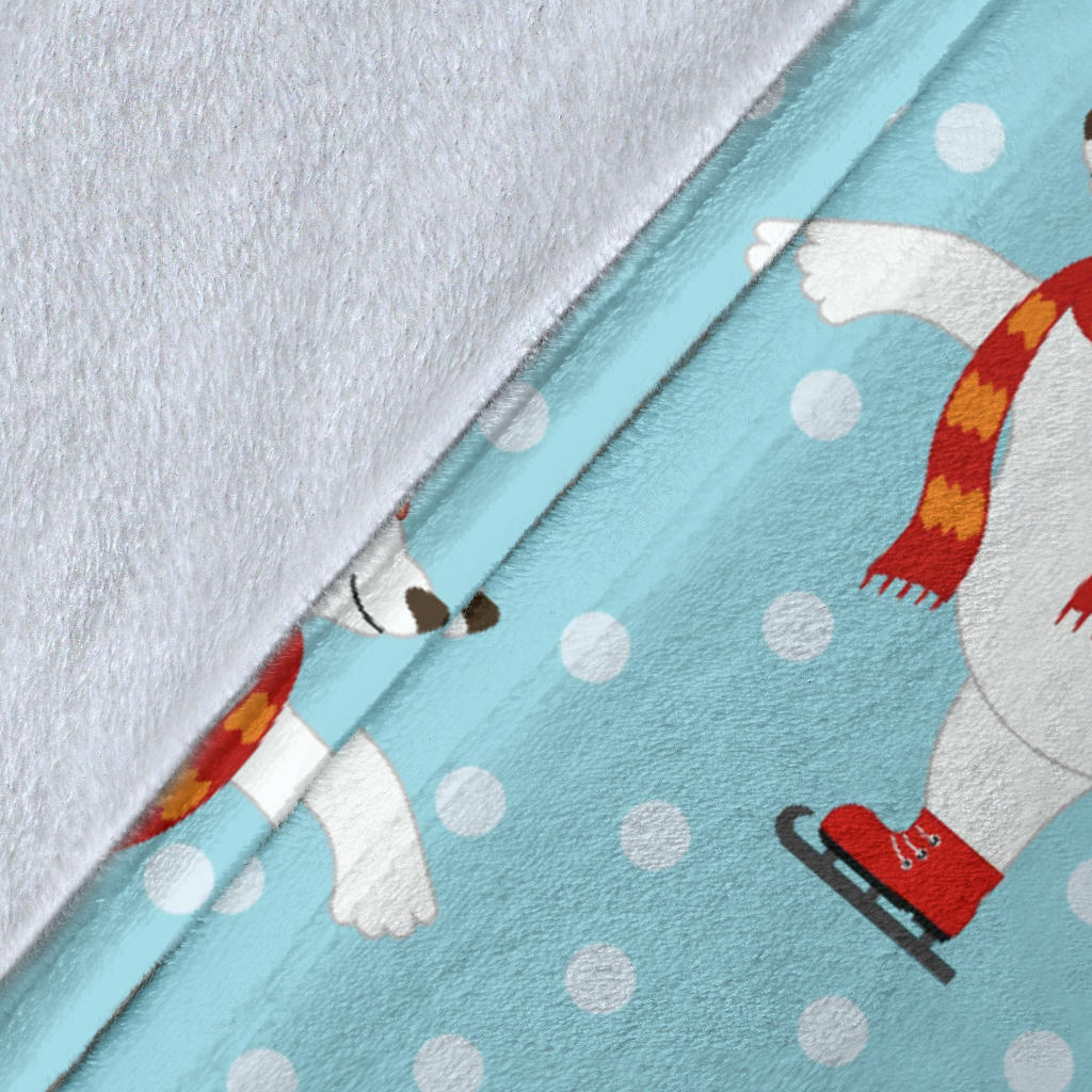 Polar Bear Pattern Print Design PB07 Fleece Blanket