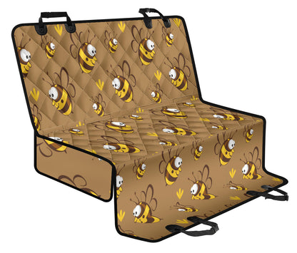 Bee Pattern Print Design BEE09 Rear Dog  Seat Cover