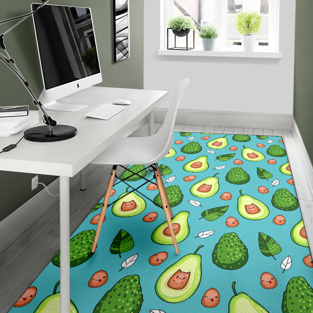 Avocado Pattern Print Design AC05 Area Rugs