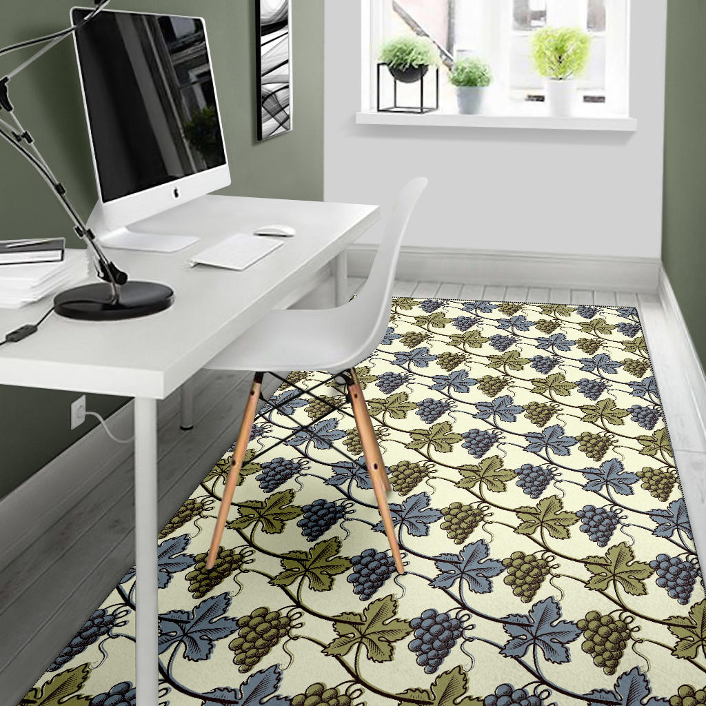 Grape Pattern Print Design GP03 Area Rugs
