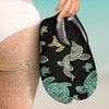 Sea Turtle Stamp Pattern Aqua Water Shoes