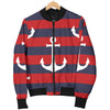 Nautical Pattern Print Design A05 Women's Bomber Jacket