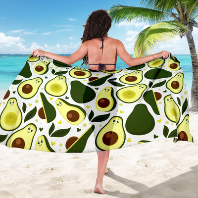 Avocado Pattern Print Design AC06 Sarong Pareo Wrap