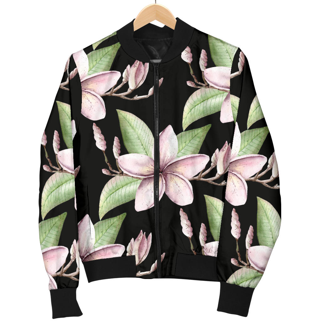 Plumeria Pattern Print Design PM02 Men Bomber Jacket