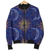 Celestial Moon Sun Pattern Print Design 01 Women's Bomber Jacket