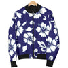 Hibiscus Pattern Print Design HB010 Men Bomber Jacket