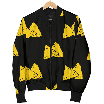 Nachos Pattern Print Design A02 Women's Bomber Jacket