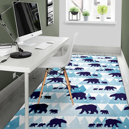 Bear Pattern Print Design BE01 Area Rugs