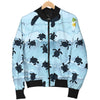 Sea Turtle Pattern Print Design T011 Women Bomber Jacket