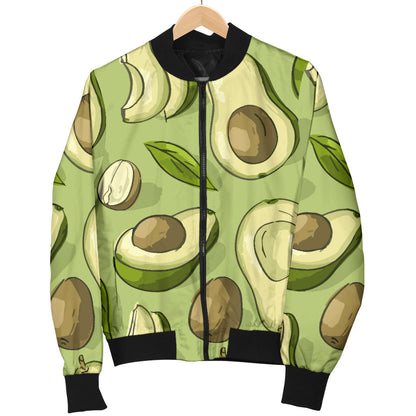 Avocado Pattern Print Design AC03 Men Bomber Jacket