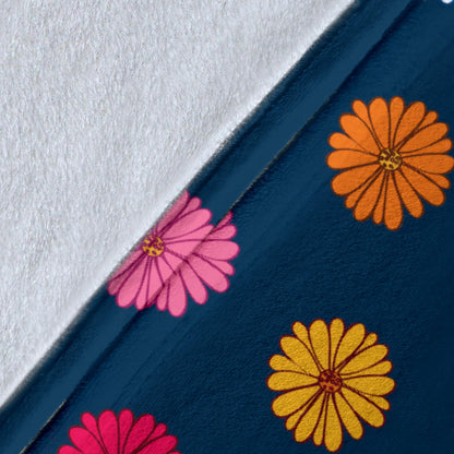Gerberas Pattern Print Design GB06 Fleece Blanket