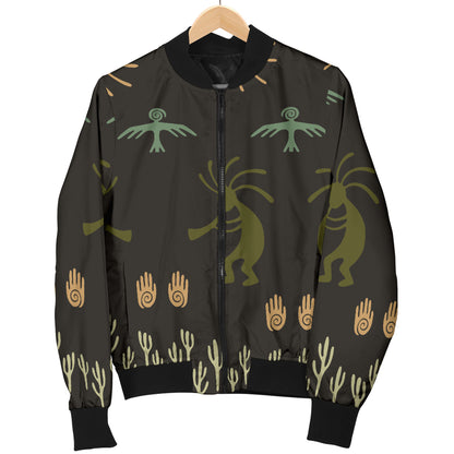 Mayan Pattern Print Design 04 Women's Bomber Jacket