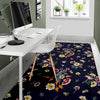Summer Floral Pattern Print Design SF01 Area Rugs