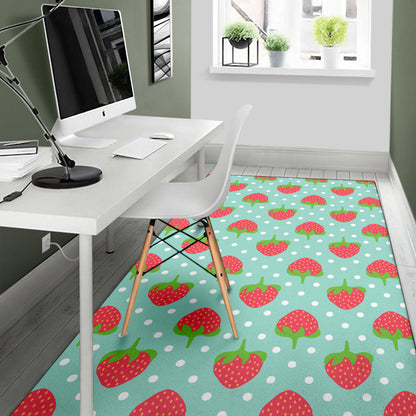 Strawberry Pattern Print Design SB06 Area Rugs