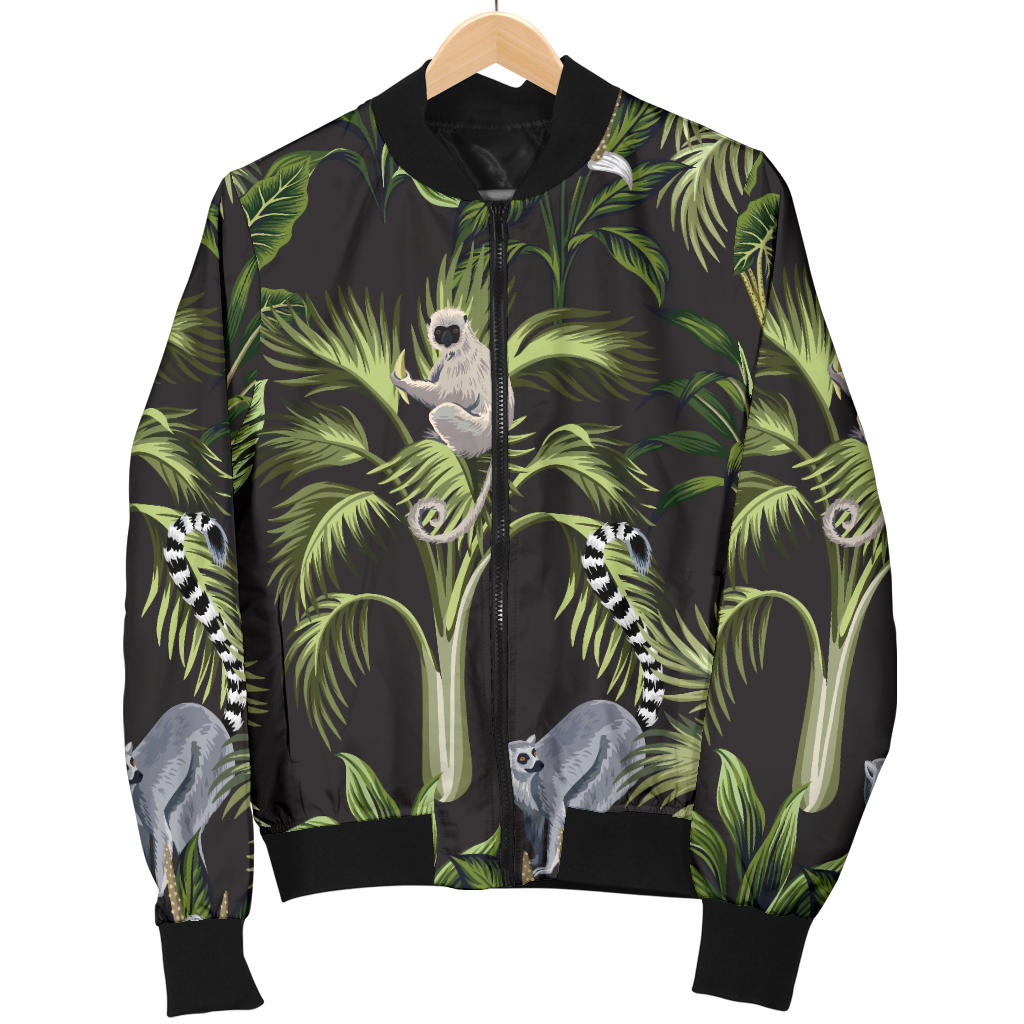 Rainforest Pattern Print Design RF05 Women Bomber Jacket
