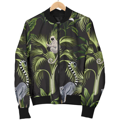 Rainforest Pattern Print Design RF05 Women Bomber Jacket