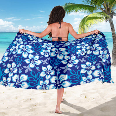 Hibiscus Pattern Print Design HB04 Sarong Pareo Wrap