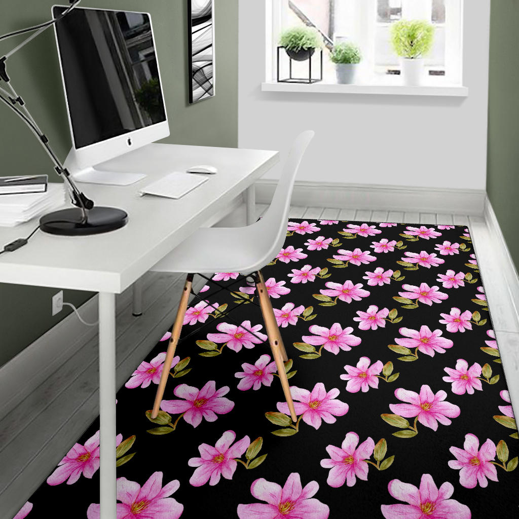 Magnolia Pattern Print Design MAG06 Area Rugs