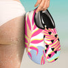 Pink Tropical Palm Leaves Aqua Water Shoes