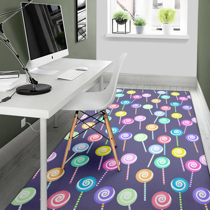 Lollipop Pattern Print Design LL03 Area Rugs