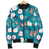 Butterfly Pattern Print Design 012 Women's Bomber Jacket