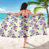 Iris Pattern Print Design IR08 Sarong Pareo Wrap