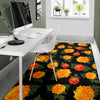 Marigold Pattern Print Design MR05 Area Rugs