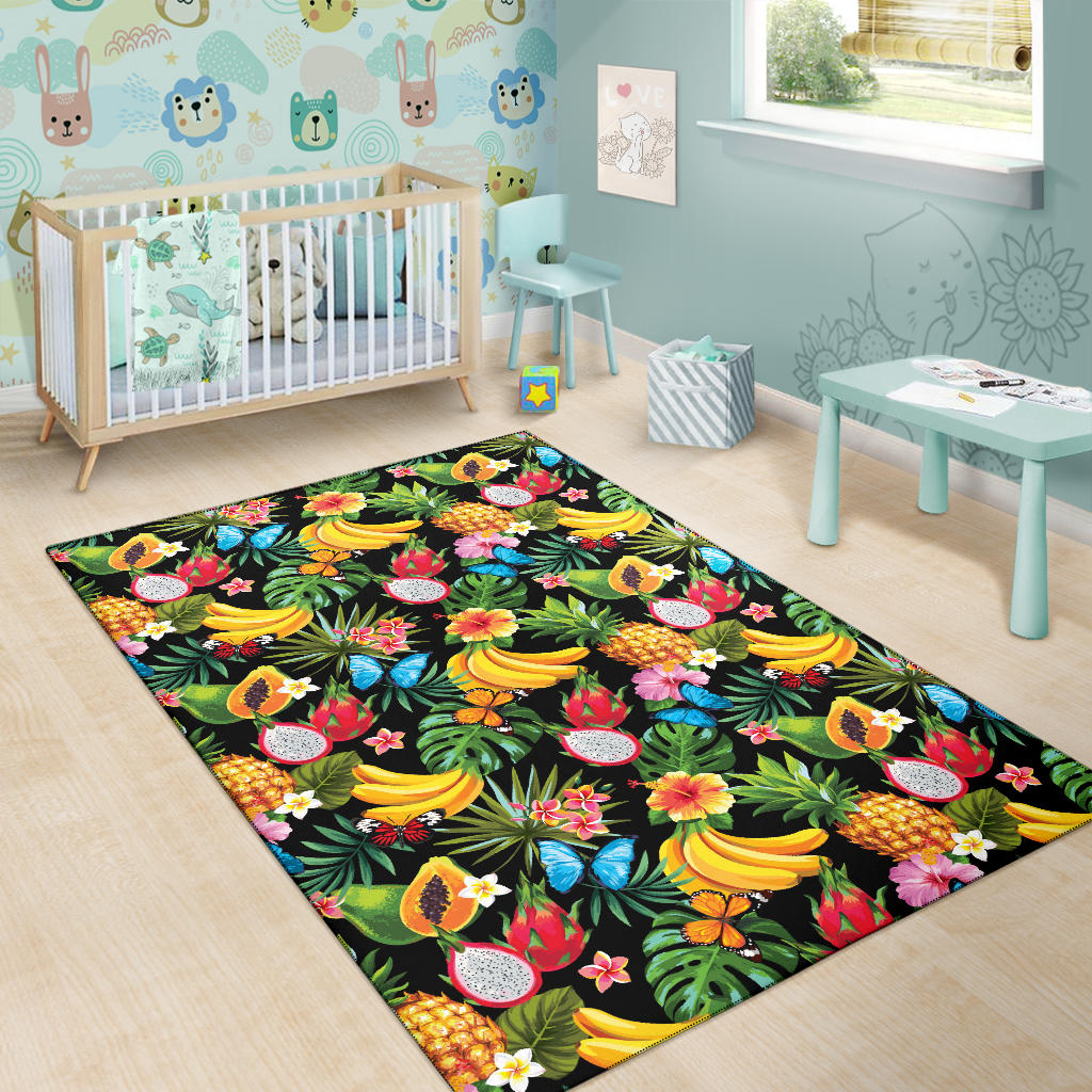 Tropical Fruits Pattern Print Design TF04 Area Rugs