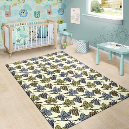 Grape Pattern Print Design GP03 Area Rugs