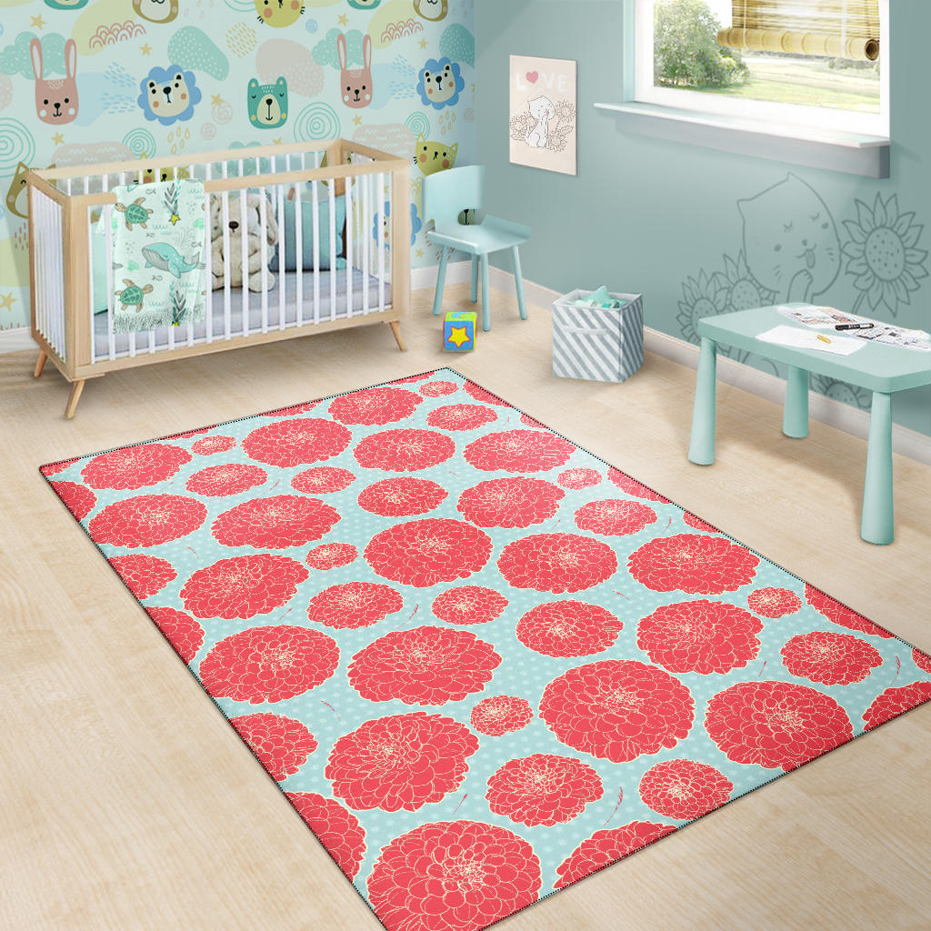 Marigold Pattern Print Design MR03 Area Rugs