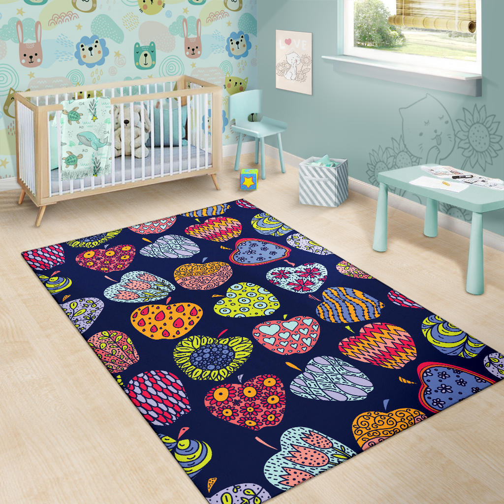 Apple Pattern Print Design AP05 Area Rugs