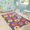 Anemone Pattern Print Design AM010 Area Rugs