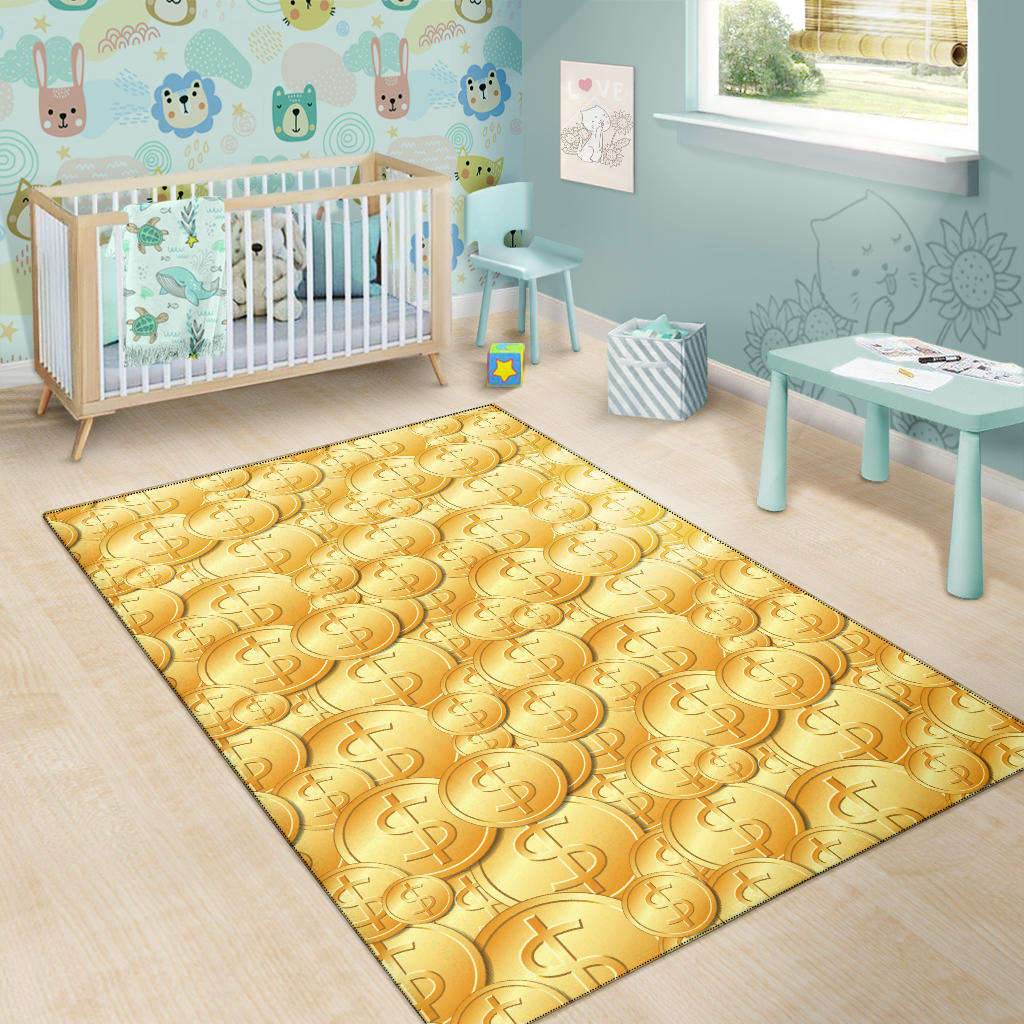 Dollar Pattern Print Design DO03 Area Rugs