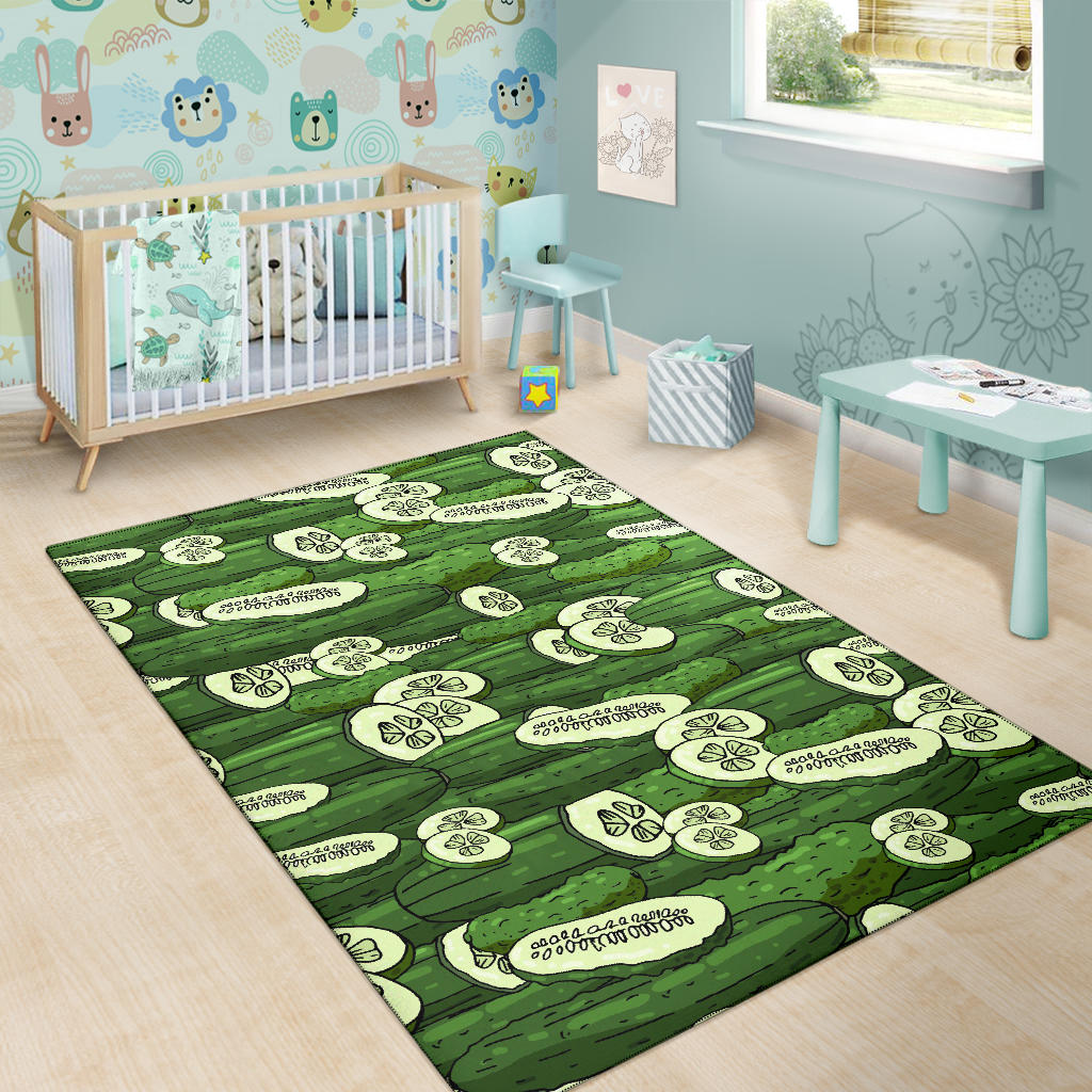 Cucumber Pattern Print Design CC01 Area Rugs