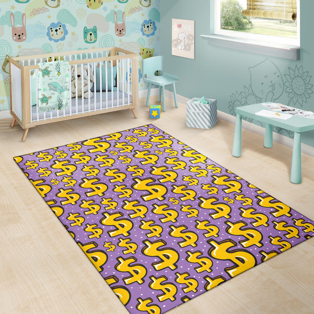 Dollar Pattern Print Design DO01 Area Rugs