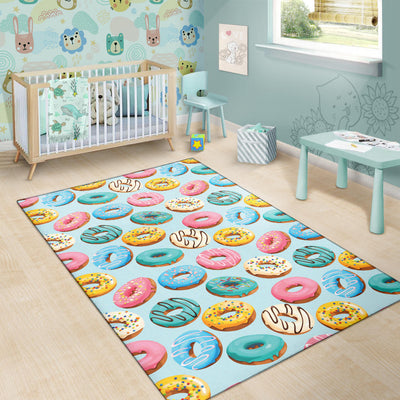 Donut Pattern Print Design DN05 Area Rugs