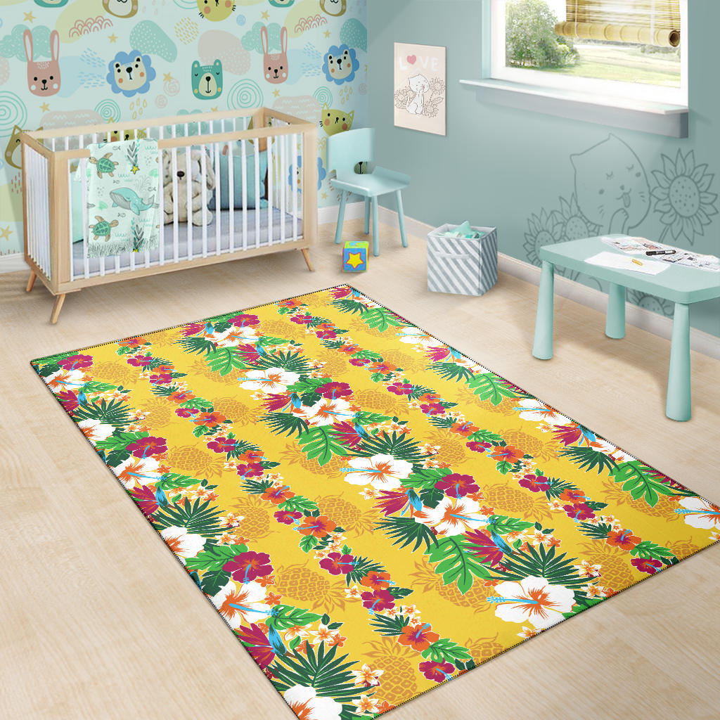 Hawaiian Themed Pattern Print Design H09 Area Rugs