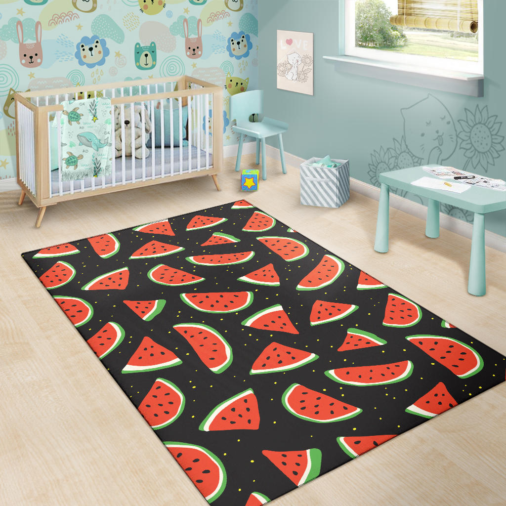 Watermelon Pattern Print Design WM09 Area Rugs