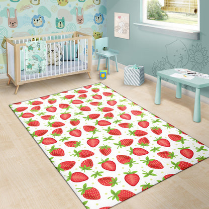 Strawberry Pattern Print Design SB07 Area Rugs