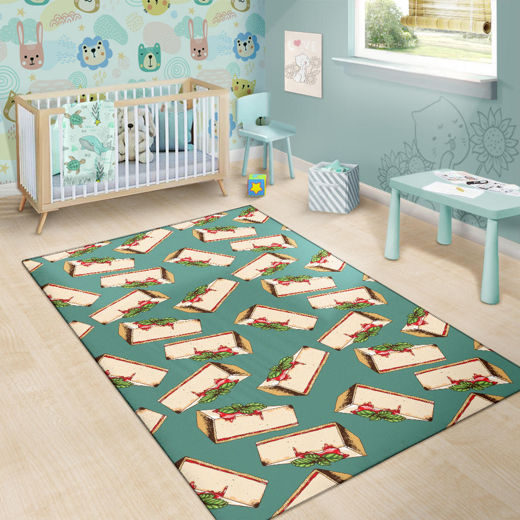 Cheesecake Pattern Print Design CK02 Area Rugs