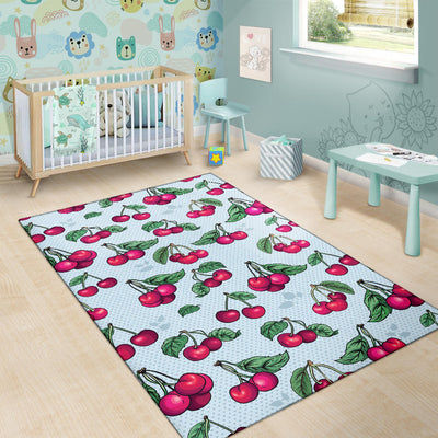 Cherry Pattern Print Design CH01 Area Rugs