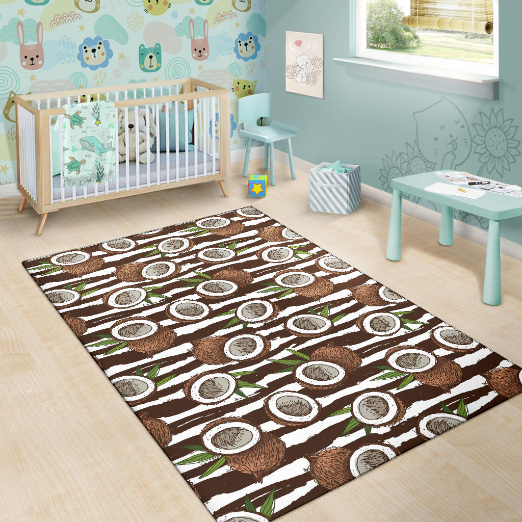 Coconut Pattern Print Design CN04 Area Rugs