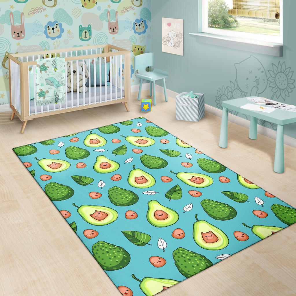 Avocado Pattern Print Design AC05 Area Rugs