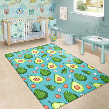 Avocado Pattern Print Design AC05 Area Rugs